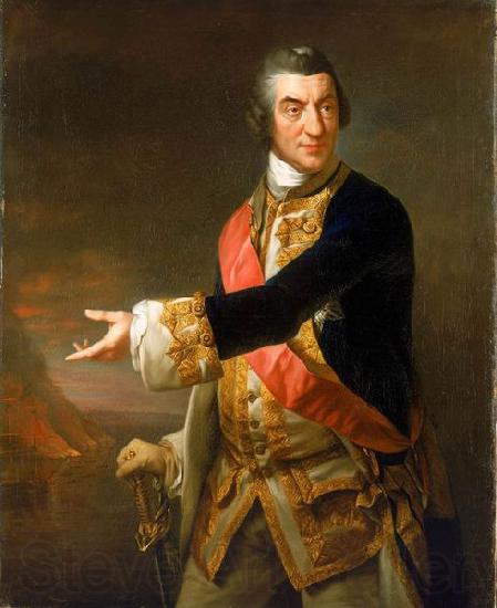 Richard Brompton Admiral Sir Charles Saunders Norge oil painting art